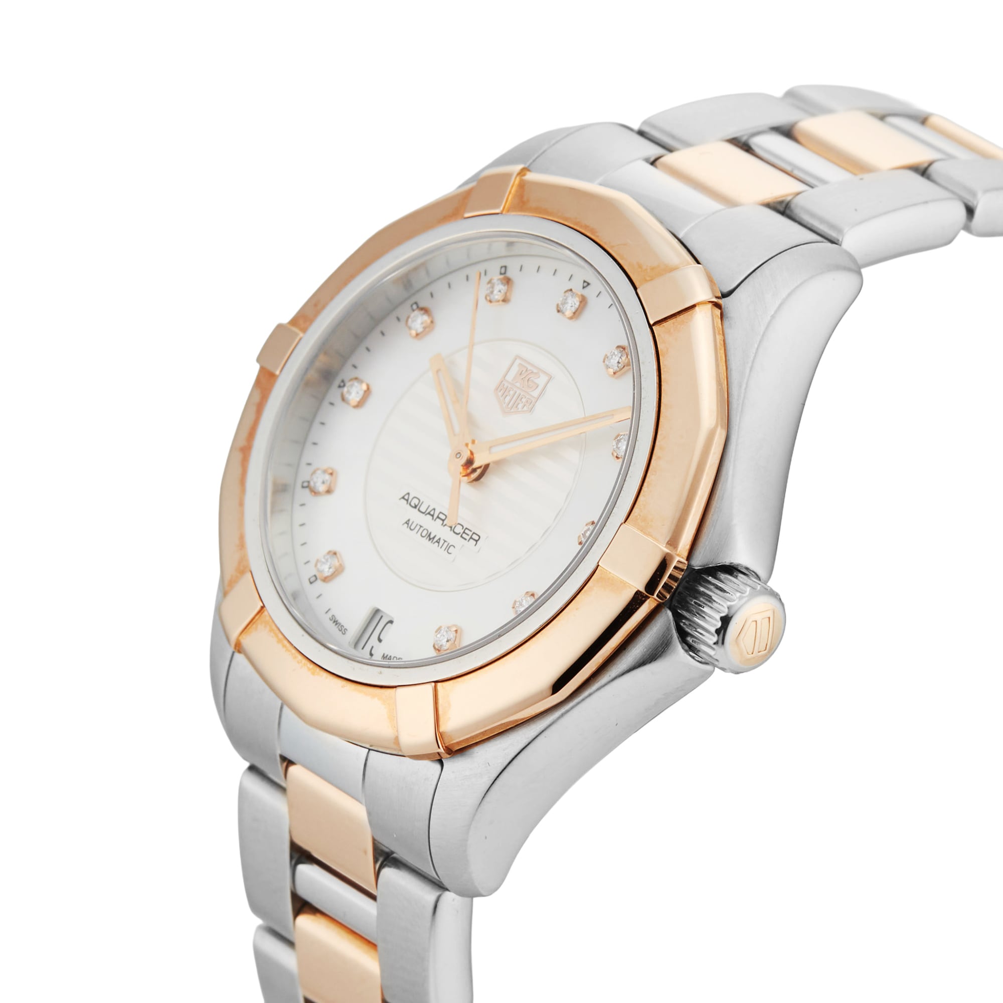 Pre-Owned TAG Heuer Aquaracer Lady 34mm Stainless Steel and Rose Gold Pre-Owned TAG Heuer Aquaracer Lady 34mm Stainless Steel and Rose Gold