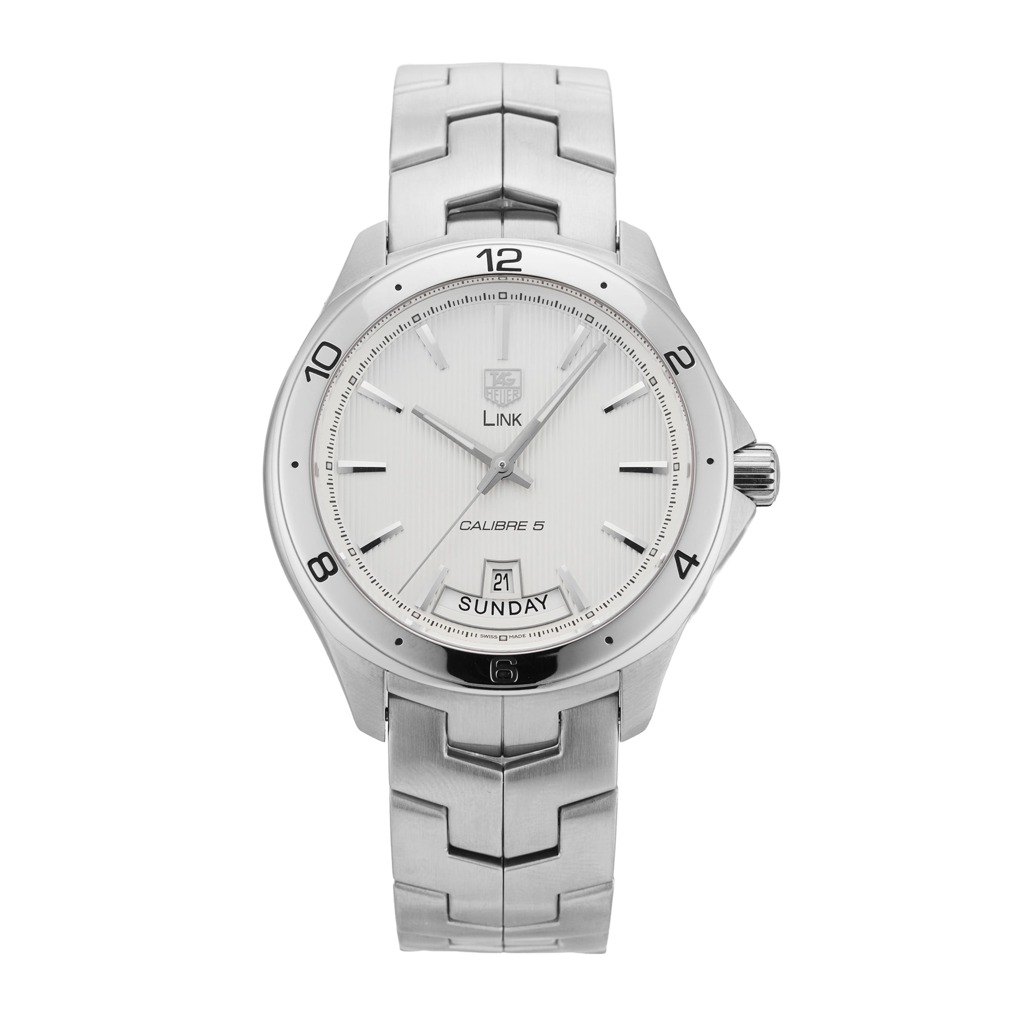 Pre-Owned TAG Heuer Link Day-Date 42mm Stainless Steel