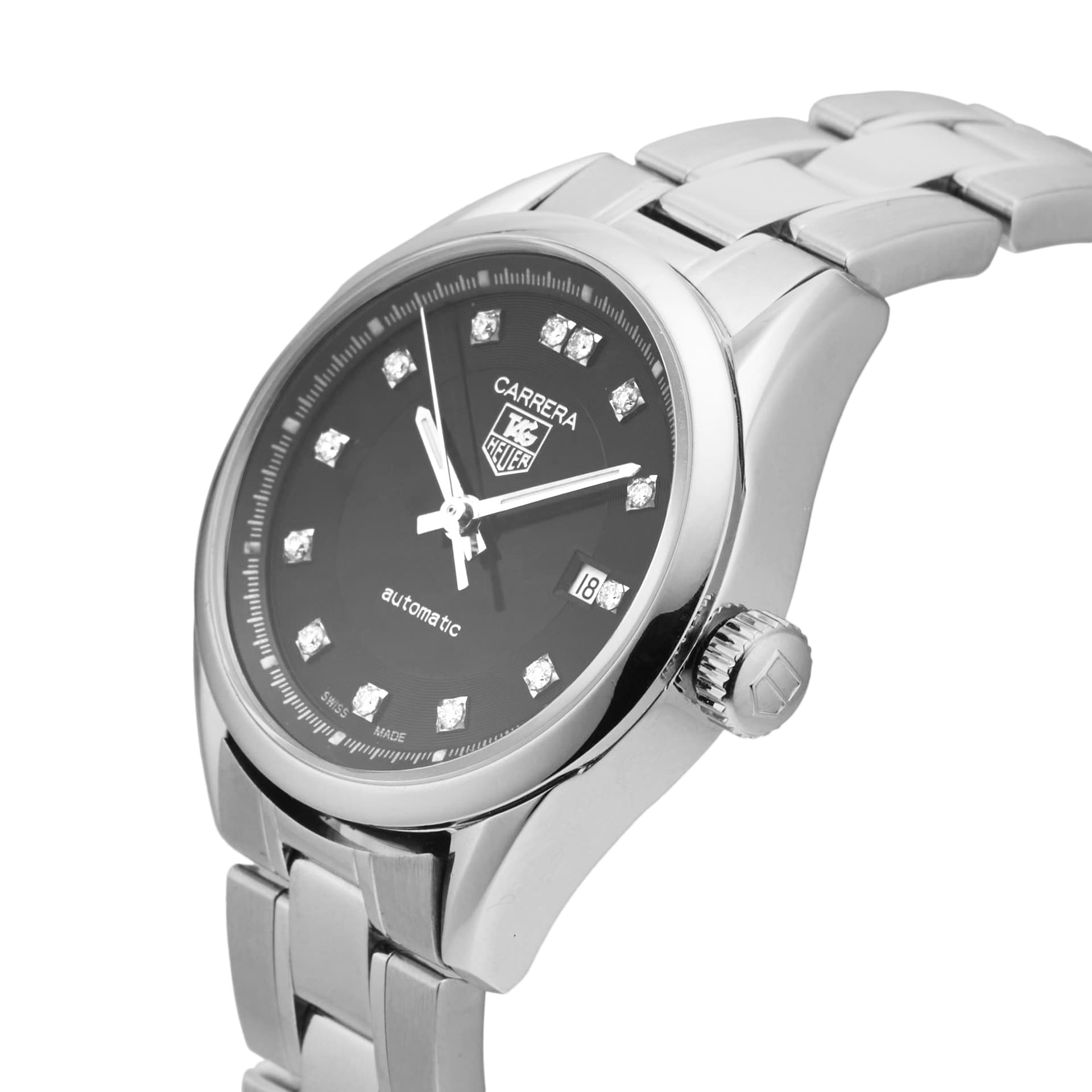 Pre-Owned TAG Heuer Carrera Lady 26mm Stainless Steel WV2410.BA0793 Pre-Owned TAG Heuer Carrera Lady 26mm Stainless Steel WV2410.BA0793