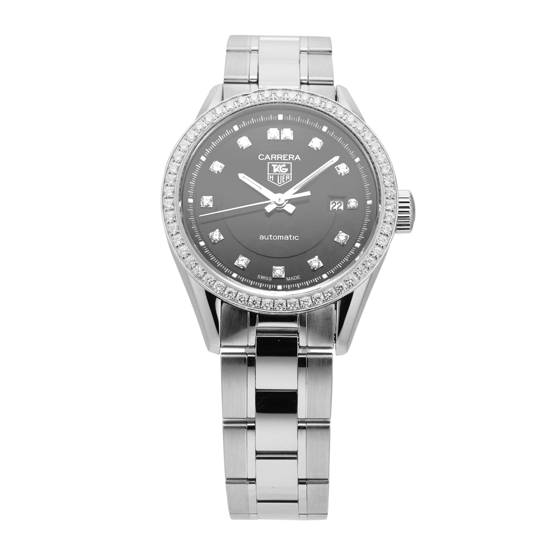 Pre-Owned TAG Heuer Carrera 27mm Stainless Steel WV2412.BA0793 Pre-Owned TAG Heuer Carrera 27mm Stainless Steel WV2412.BA0793