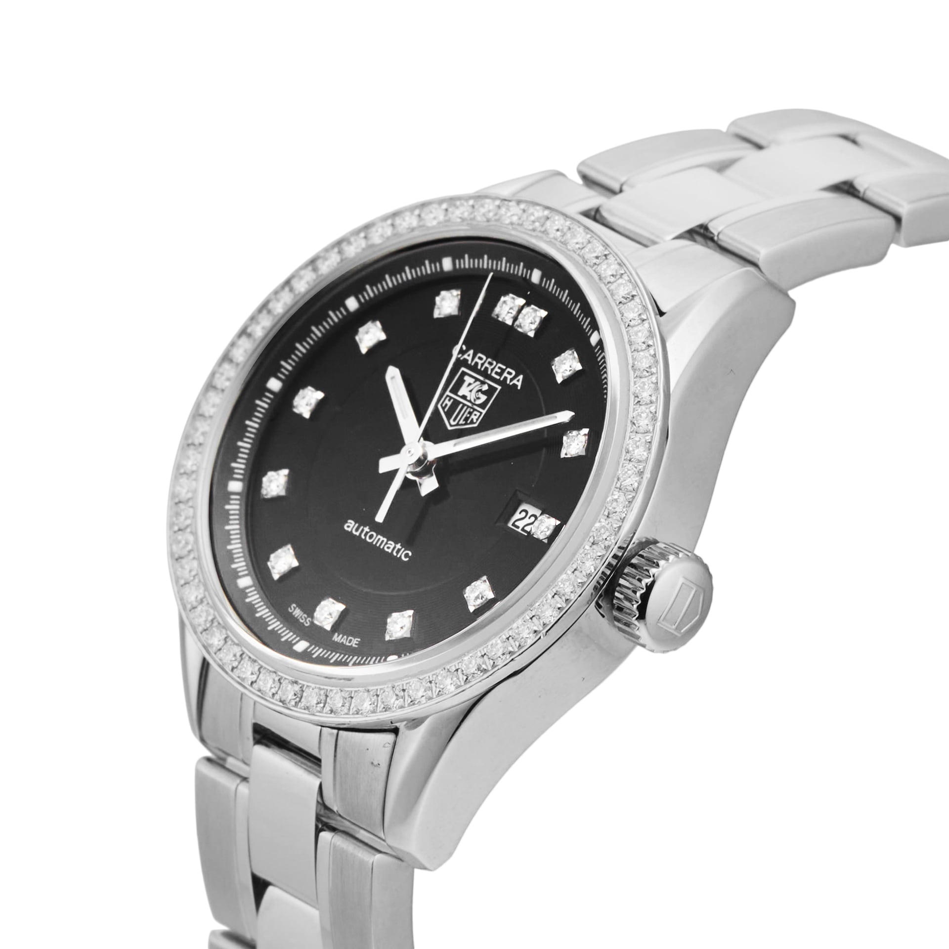Pre-Owned TAG Heuer Carrera 27mm Stainless Steel WV2412.BA0793 Pre-Owned TAG Heuer Carrera 27mm Stainless Steel WV2412.BA0793