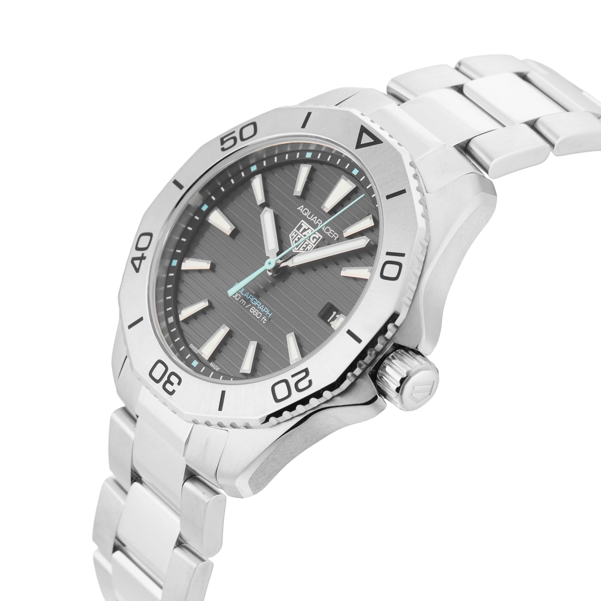 Pre-Owned TAG Heuer Aquaracer Professional 200 Solargraph 40mm Stainless Steel Pre-Owned TAG Heuer Aquaracer Professional 200 Solargraph 40mm Stainless Steel