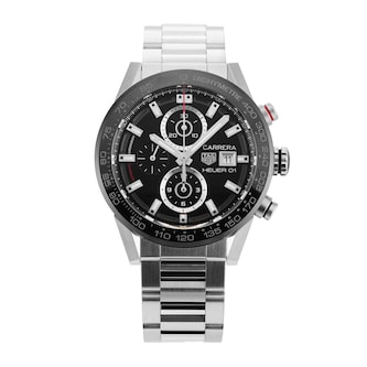 Pre-Owned TAG Heuer Carrera 43mm Stainless Steel and Ceramic