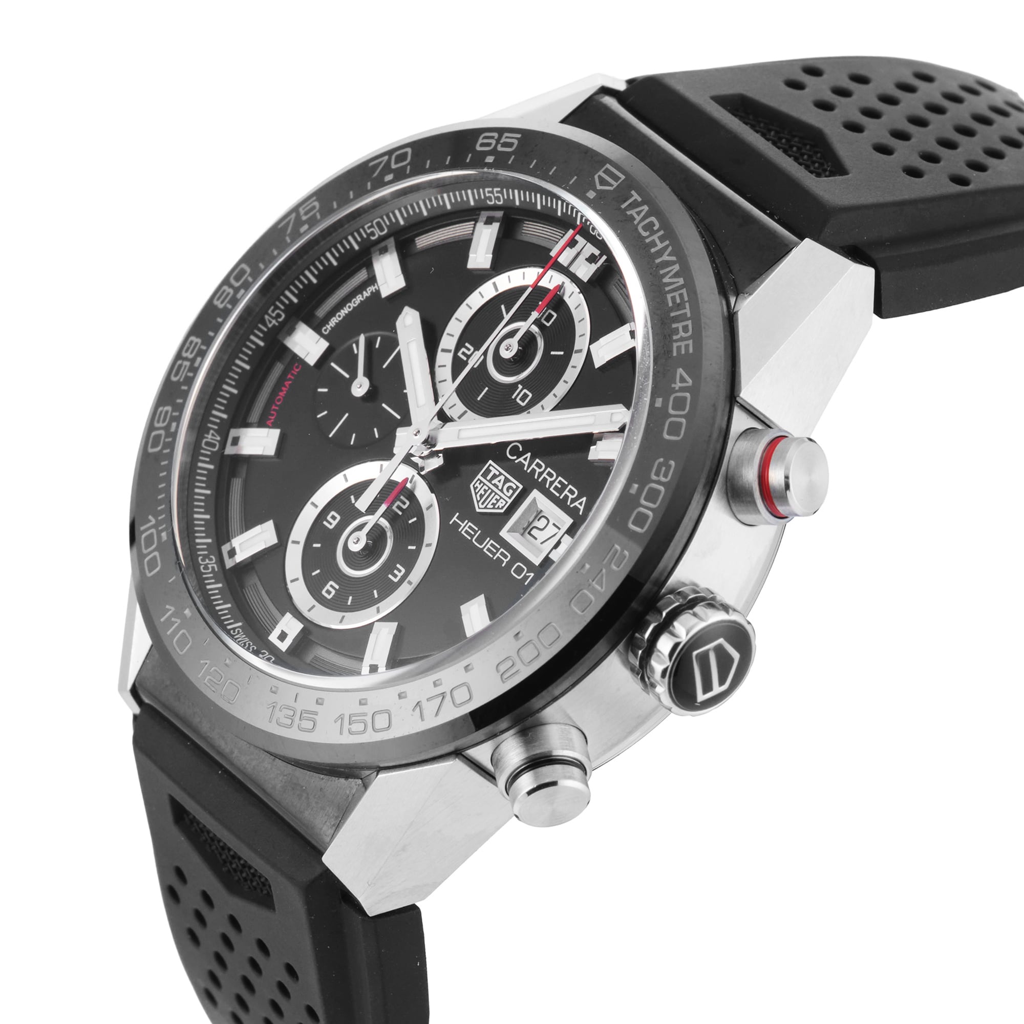 Pre-Owned TAG Heuer Carrera 43mm Stainless Steel and Ceramic Pre-Owned TAG Heuer Carrera 43mm Stainless Steel and Ceramic