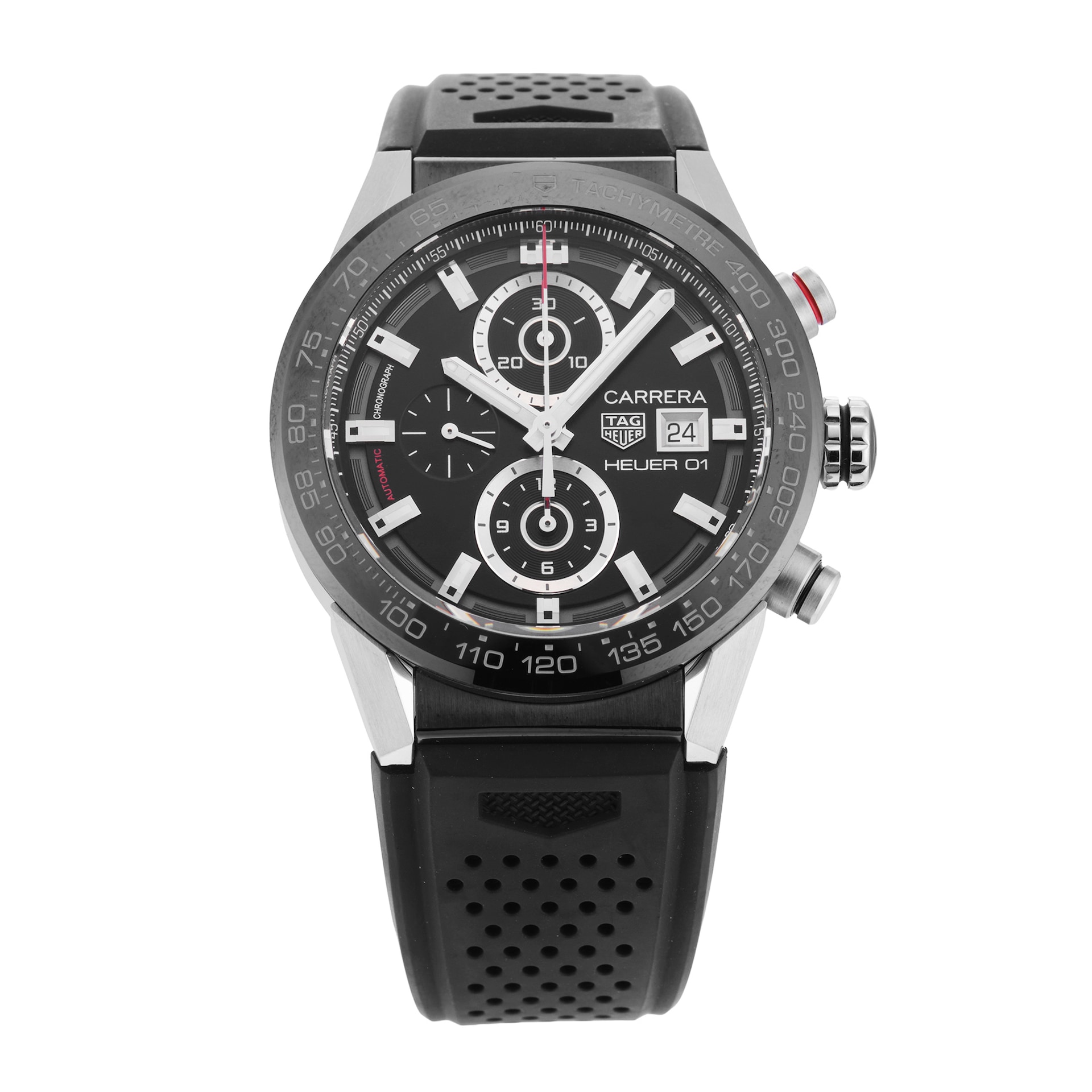 Pre-Owned TAG Heuer Carrera 43mm Stainless Steel and Ceramic