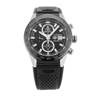 Pre-Owned TAG Heuer Carrera 43mm Stainless Steel and Ceramic