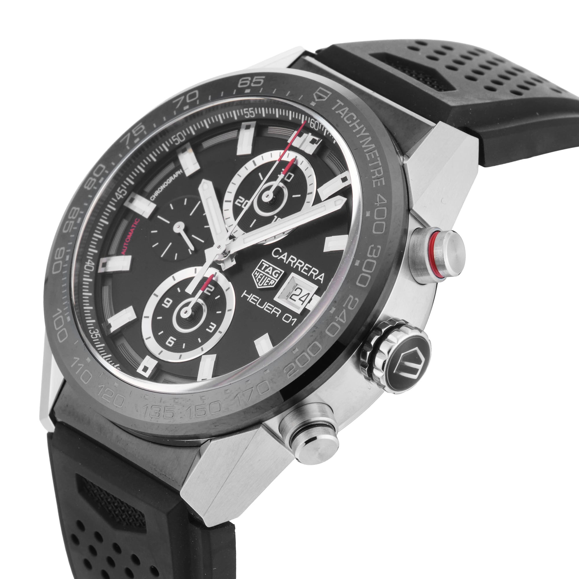 Pre-Owned TAG Heuer Carrera 43mm Stainless Steel and Ceramic Pre-Owned TAG Heuer Carrera 43mm Stainless Steel and Ceramic