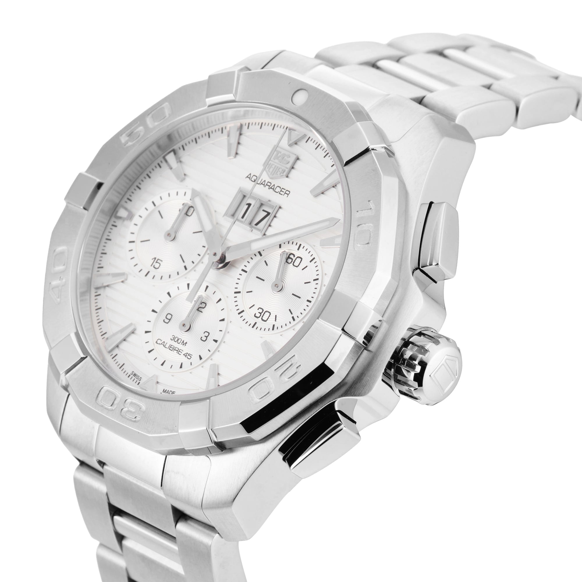 Pre-Owned TAG Heuer Aquaracer 43mm Stainless Steel CAY211Y.BA0926 Pre-Owned TAG Heuer Aquaracer 43mm Stainless Steel CAY211Y.BA0926