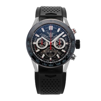 Pre-Owned TAG Heuer Carrera 45mm Stainless Steel and Ceramic CBG2A10.FT6168