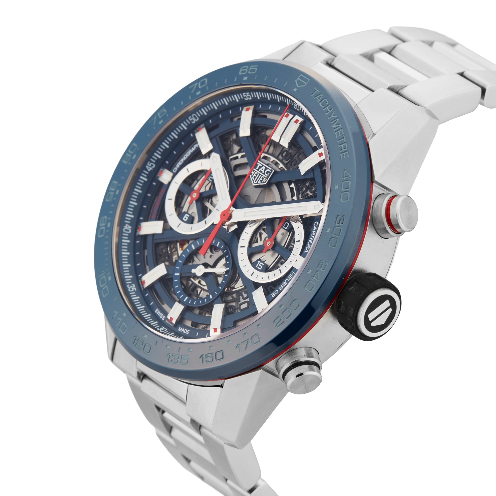 Pre-Owned TAG Heuer Carrera Chronograph 45mm Stainless Steel CBG2A11.BA0654 Pre-Owned TAG Heuer Carrera Chronograph 45mm Stainless Steel CBG2A11.BA0654