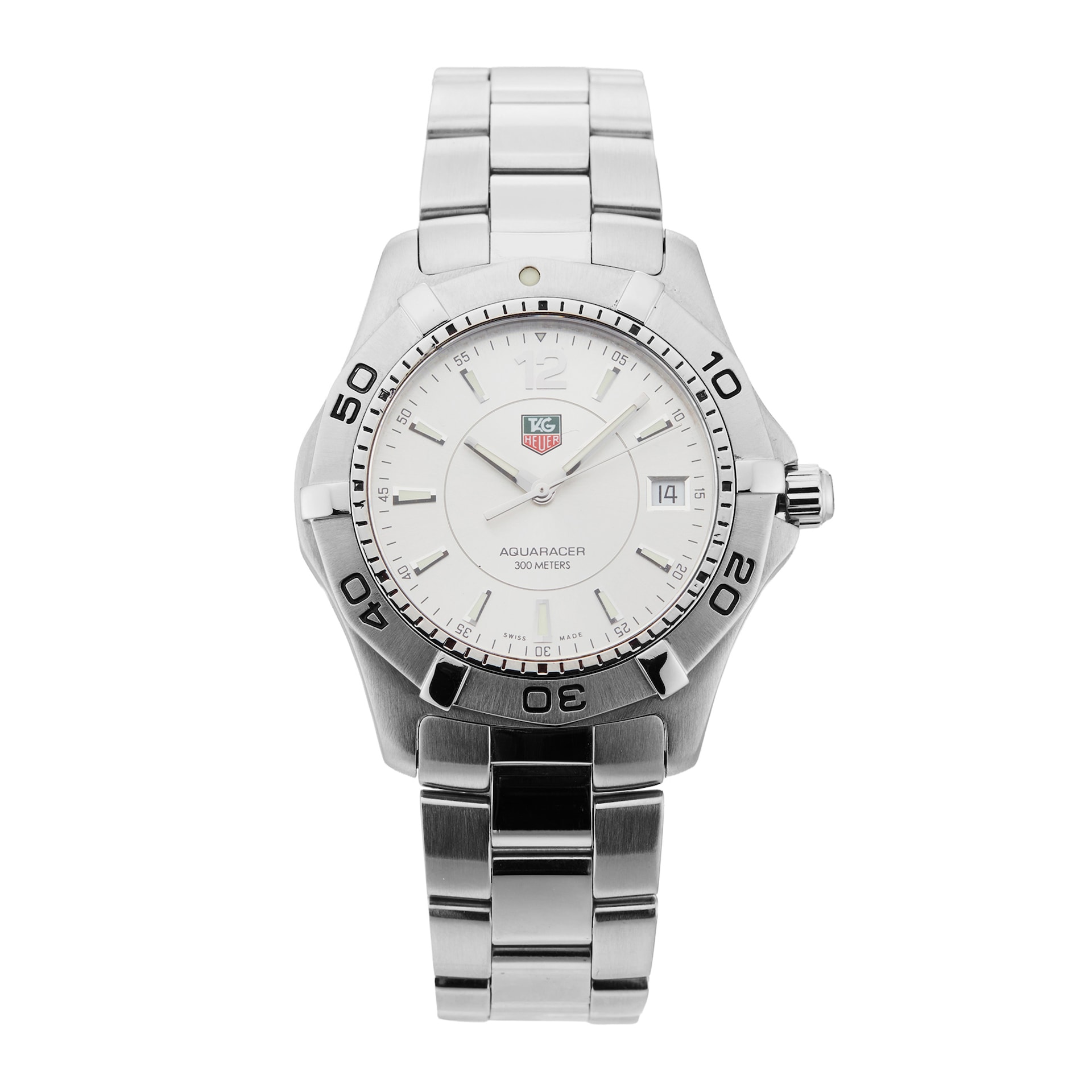 Pre-Owned TAG Heuer Aquaracer 38.4mm Stainless Steel WAF1112.BA0801 Pre-Owned TAG Heuer Aquaracer 38.4mm Stainless Steel WAF1112.BA0801