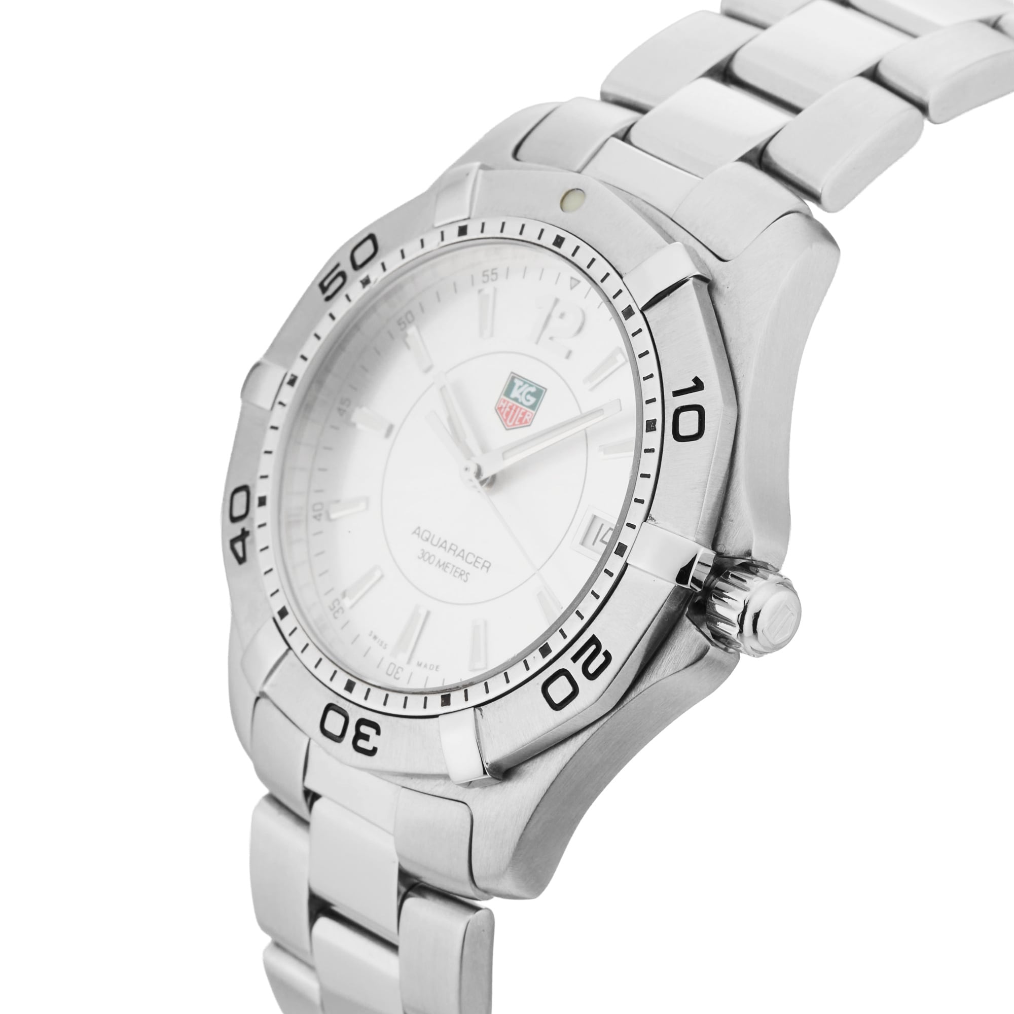 Pre-Owned TAG Heuer Aquaracer 38.4mm Stainless Steel WAF1112.BA0801 Pre-Owned TAG Heuer Aquaracer 38.4mm Stainless Steel WAF1112.BA0801