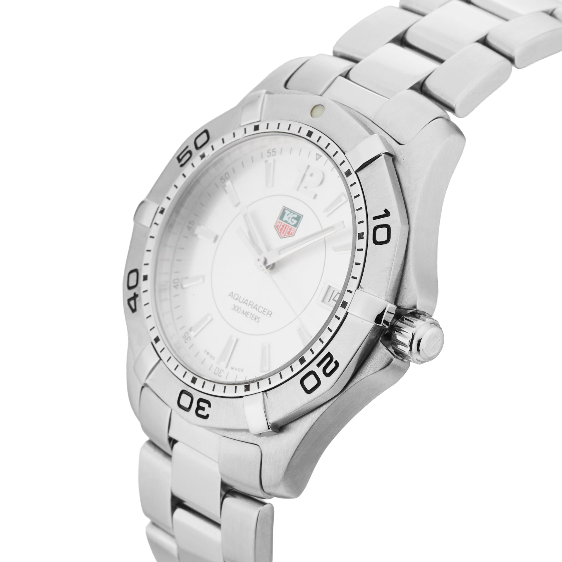Pre-Owned TAG Heuer Aquaracer 38.4mm Stainless Steel WAF1112.BA0801 Pre-Owned TAG Heuer Aquaracer 38.4mm Stainless Steel WAF1112.BA0801