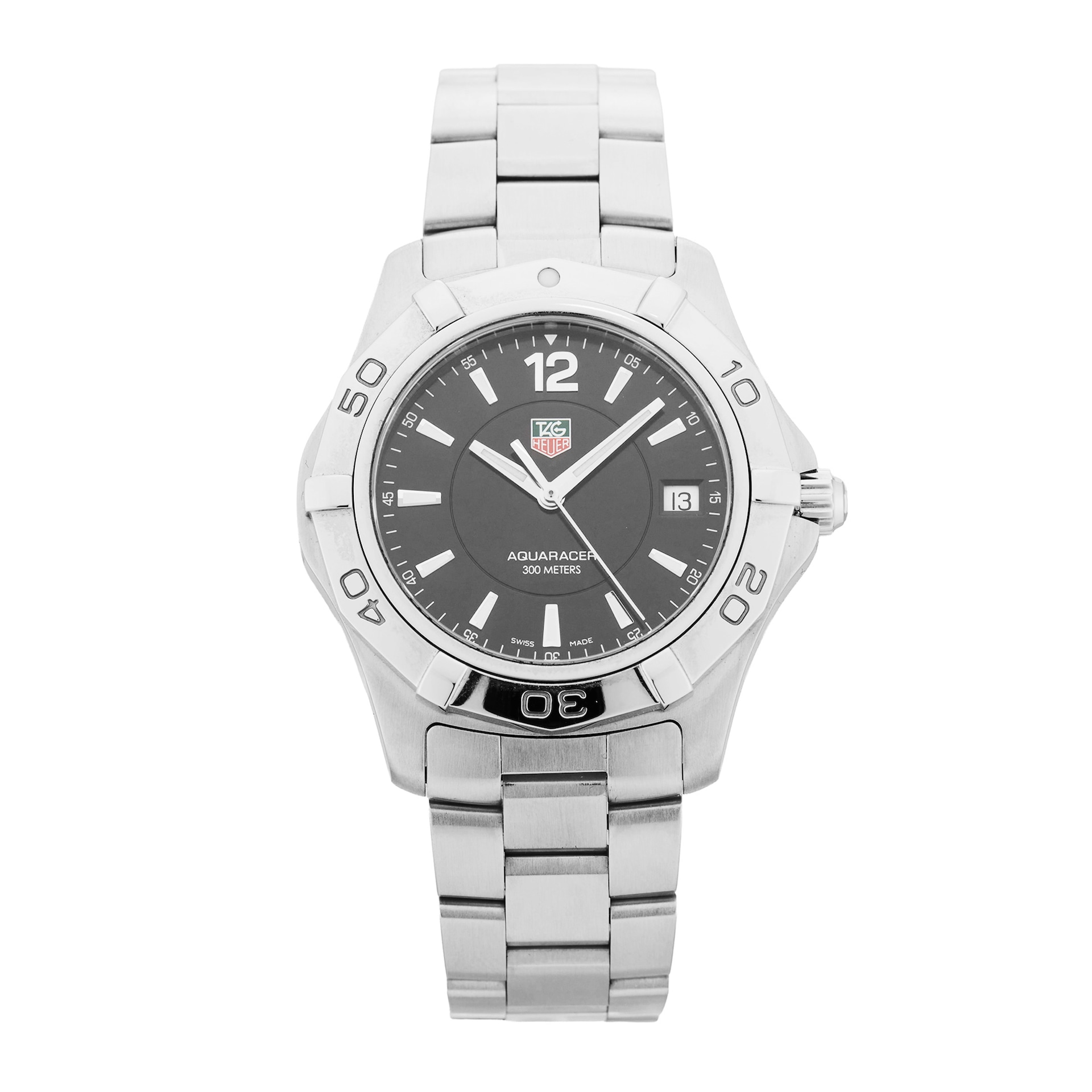 Pre-Owned TAG Heuer Aquaracer 38mm Stainless Steel WAF111C.BA0810 Pre-Owned TAG Heuer Aquaracer 38mm Stainless Steel WAF111C.BA0810
