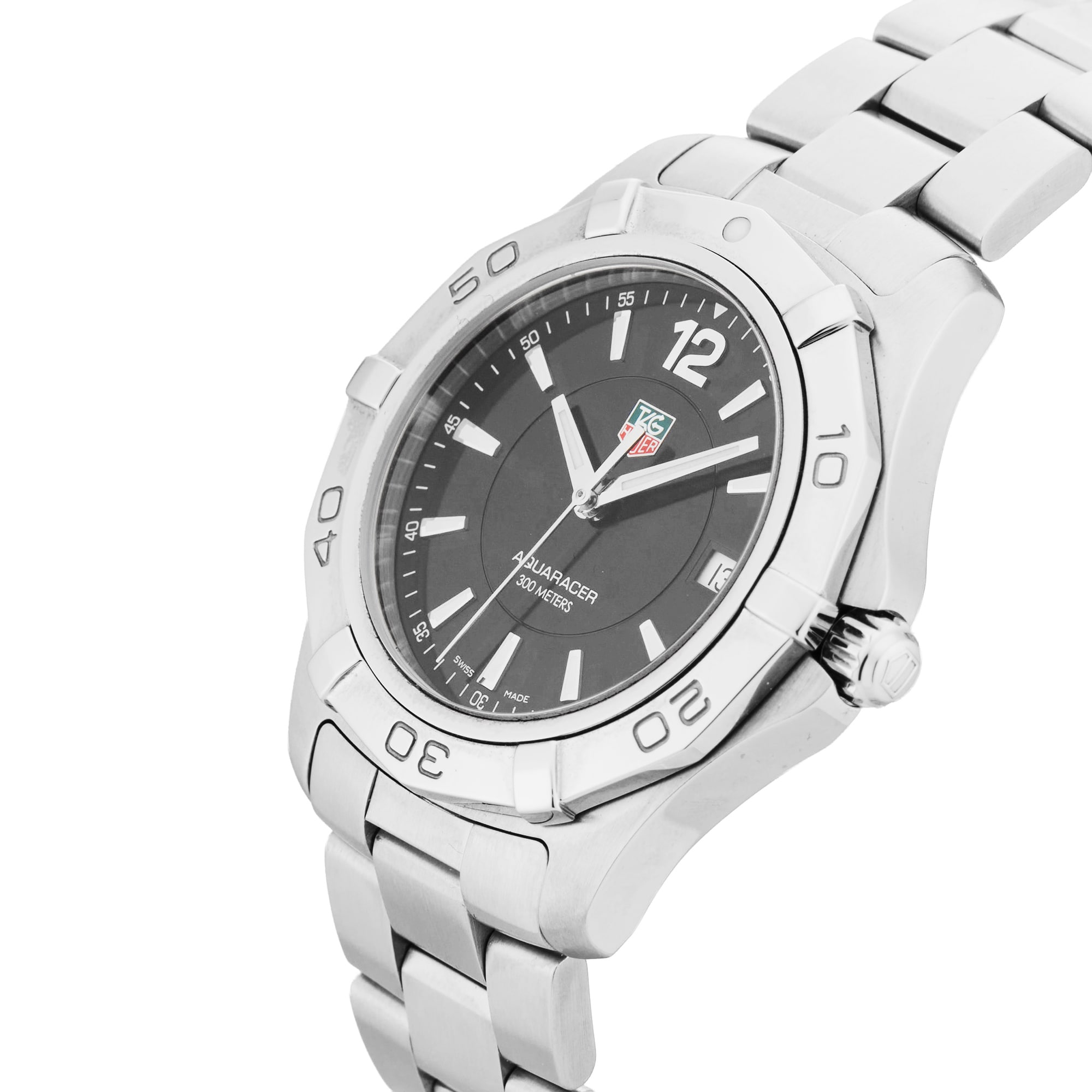 Pre-Owned TAG Heuer Aquaracer 38mm Stainless Steel WAF111C.BA0810