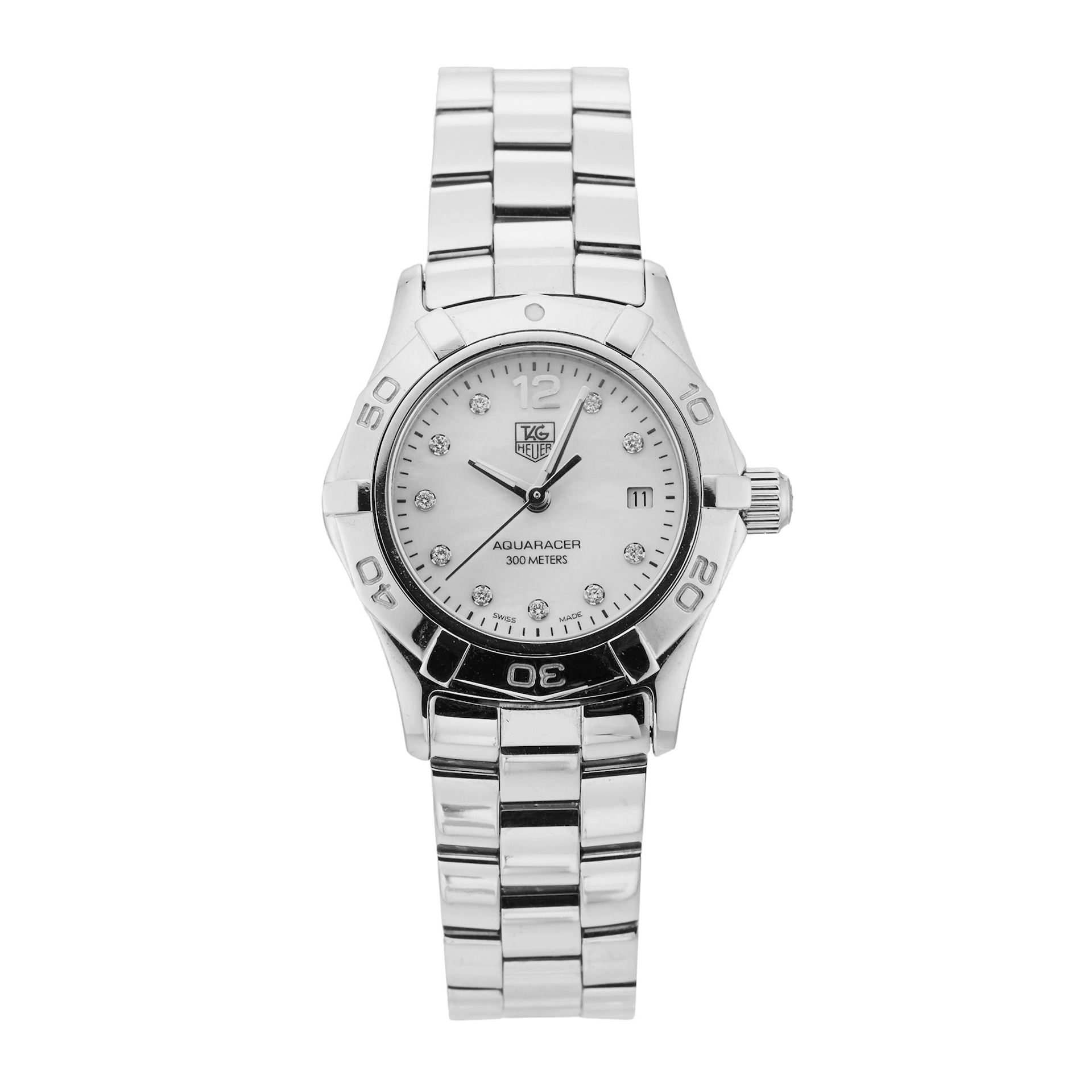 Pre-Owned TAG Heuer Aquaracer 27mm Stainless Steel WAF1415.BA0824 Pre-Owned TAG Heuer Aquaracer 27mm Stainless Steel WAF1415.BA0824