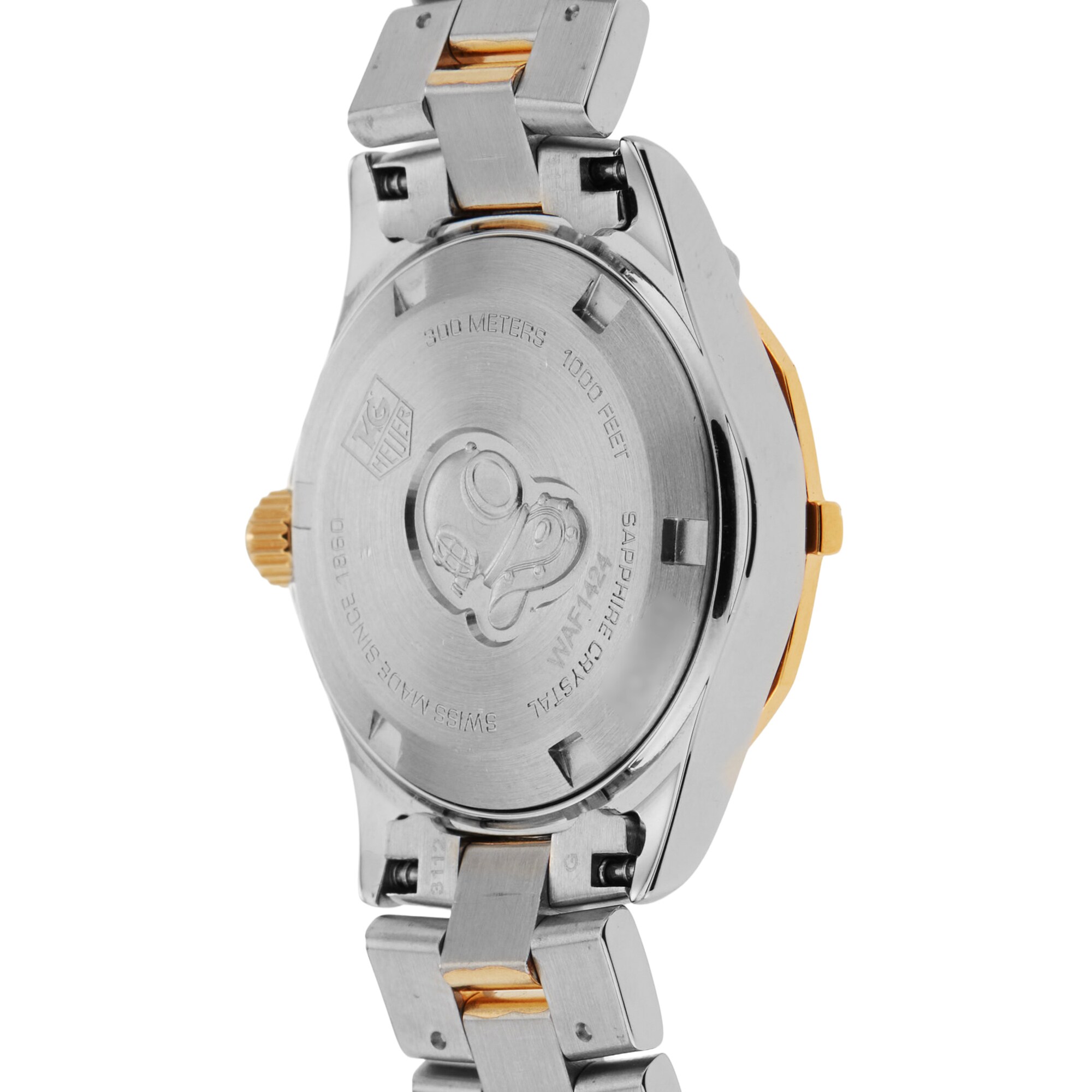 Pre-Owned TAG Heuer Aquaracer 27mm Stainless Steel and PVD Yellow Gold WAF1424.BB0825 Pre-Owned TAG Heuer Aquaracer 27mm Stainless Steel and PVD Yellow Gold WAF1424.BB0825