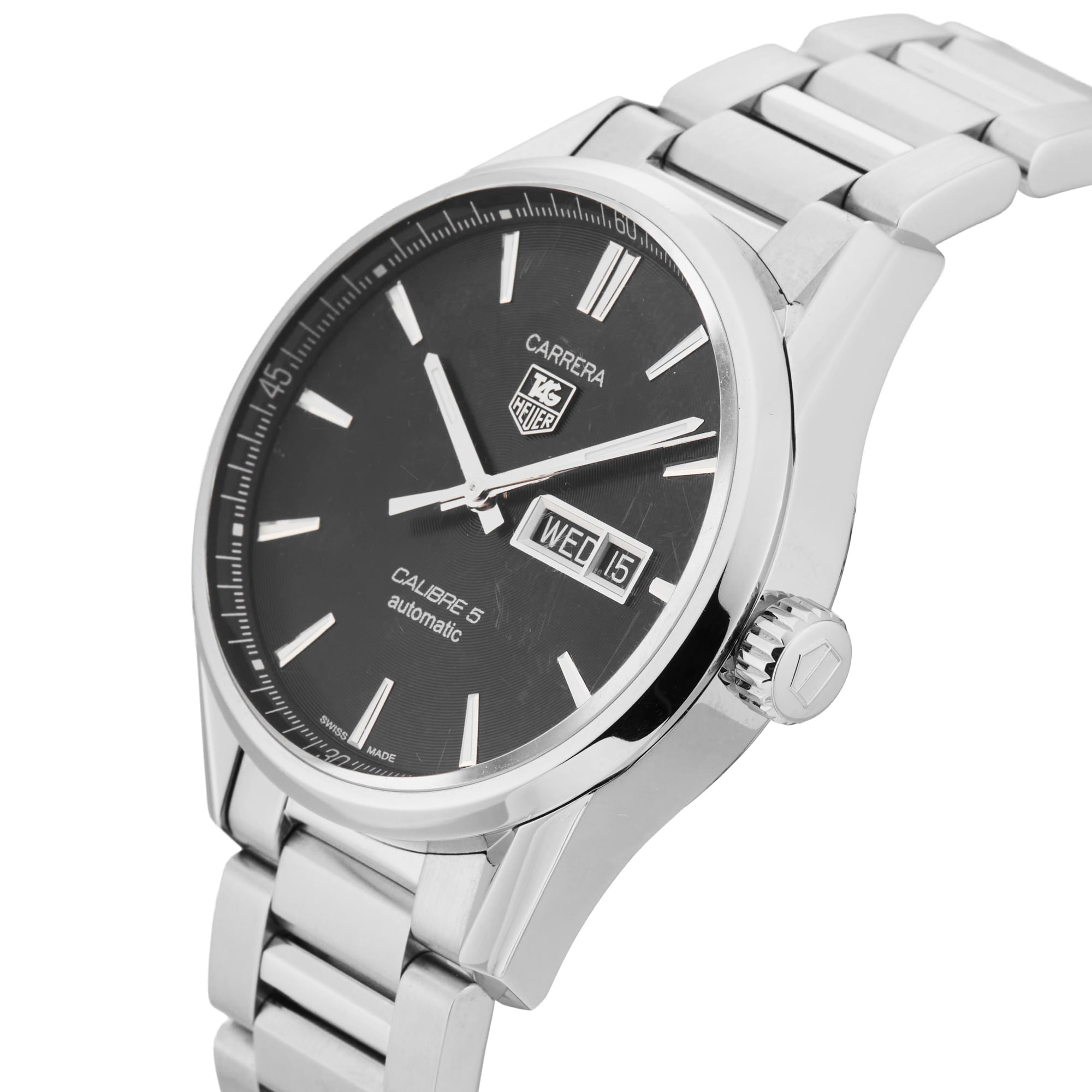 Pre-Owned TAG Heuer Carrera 41mm Stainless Steel WAR201A.BA0723 Pre-Owned TAG Heuer Carrera 41mm Stainless Steel WAR201A.BA0723