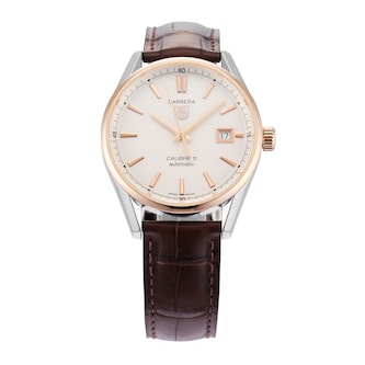 Pre-Owned TAG Heuer Carrera 39mm Stainless Steel and Rose Gold WAR215D.FC6181
