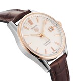 Pre-Owned TAG Heuer Carrera 39mm Stainless Steel and Rose Gold WAR215D.FC6181