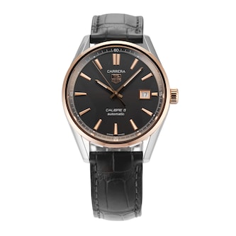 Pre-Owned TAG Heuer Carrera 39mm Stainless Steel and Rose Gold WAR215E.FC6336