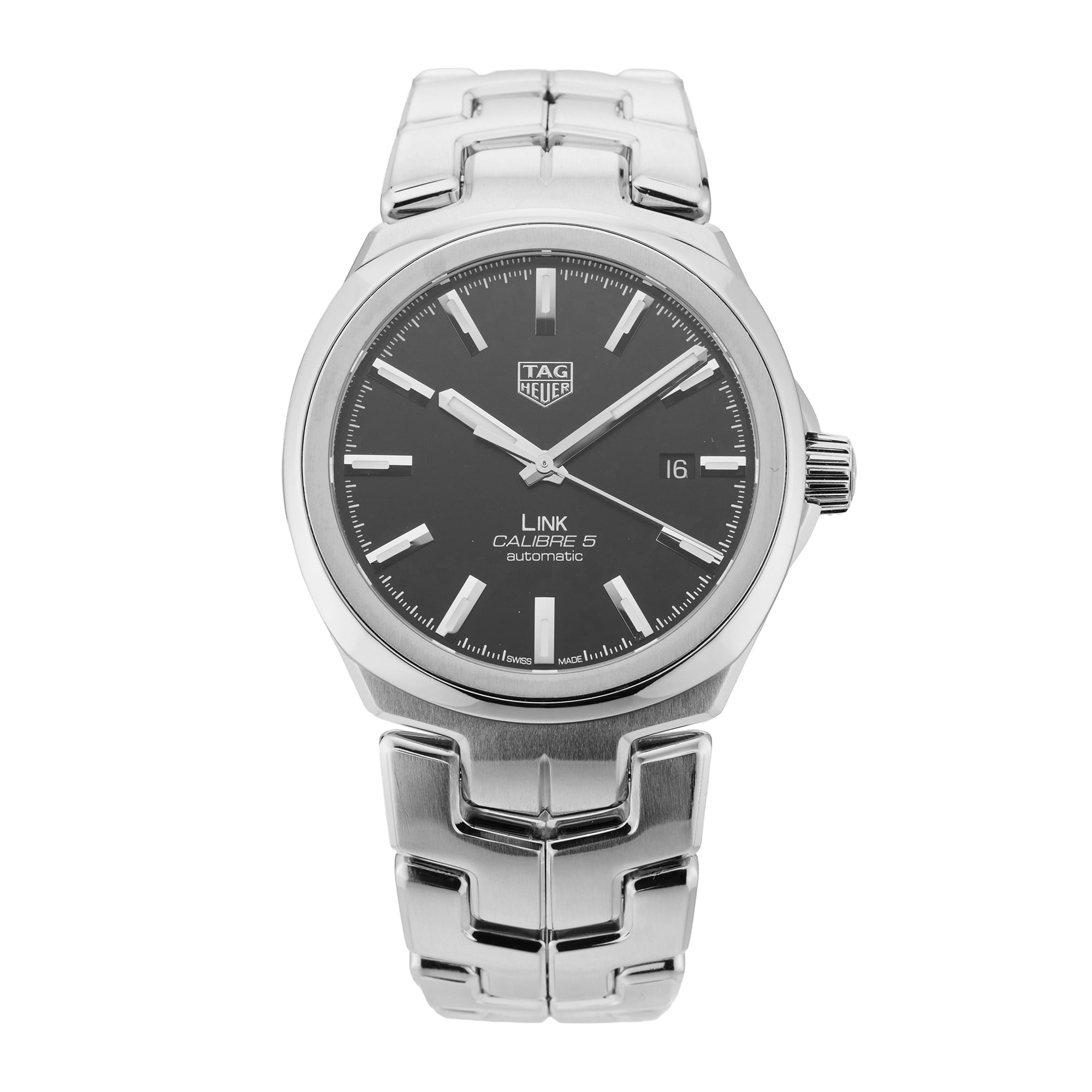 Pre-Owned TAG Heuer Tag Heuer Link Date 41mm Stainless Steel Pre-Owned TAG Heuer Tag Heuer Link Date 41mm Stainless Steel