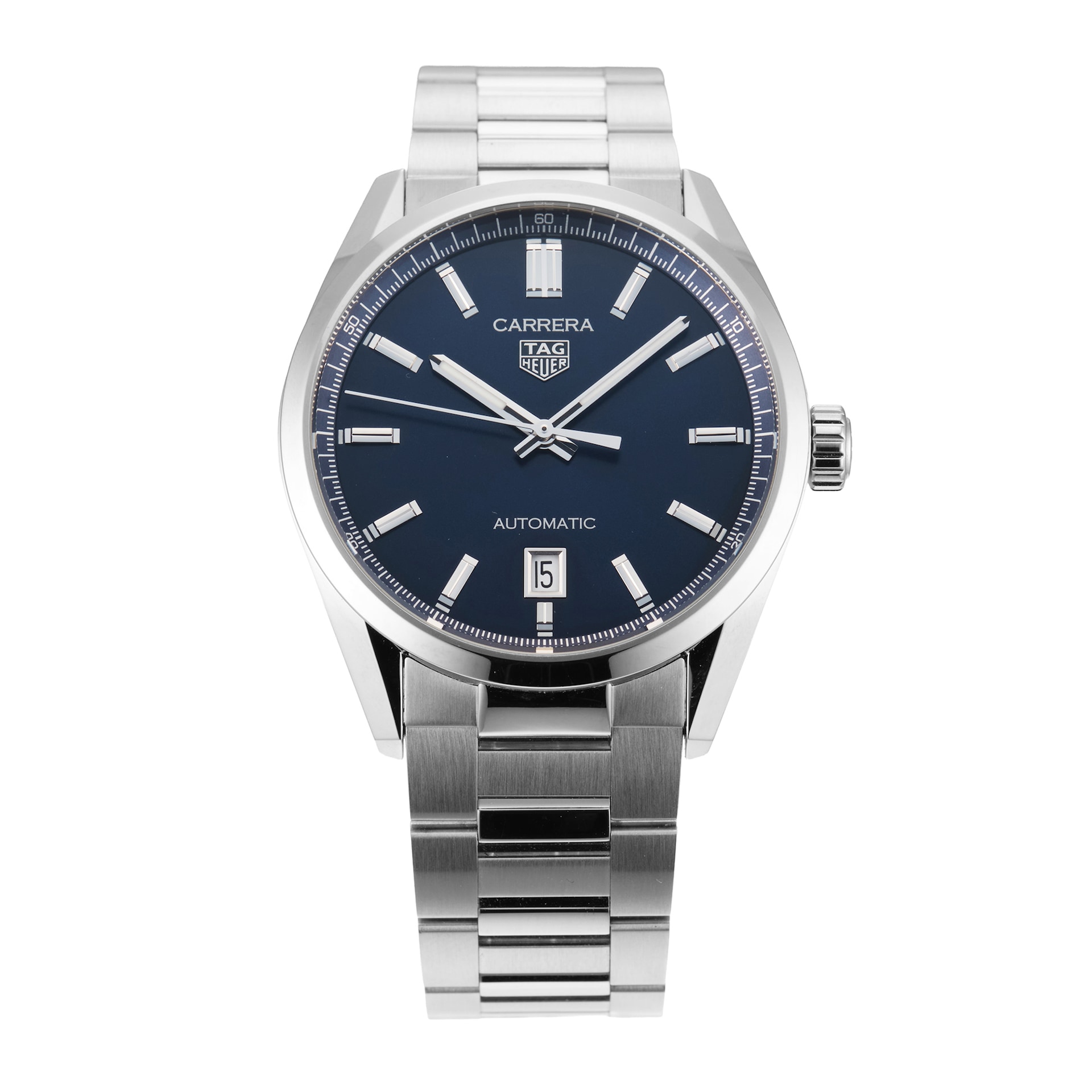 Pre-Owned TAG Heuer Carrera 39mm Stainless Steel WBN2112.BA0639 Pre-Owned TAG Heuer Carrera 39mm Stainless Steel WBN2112.BA0639