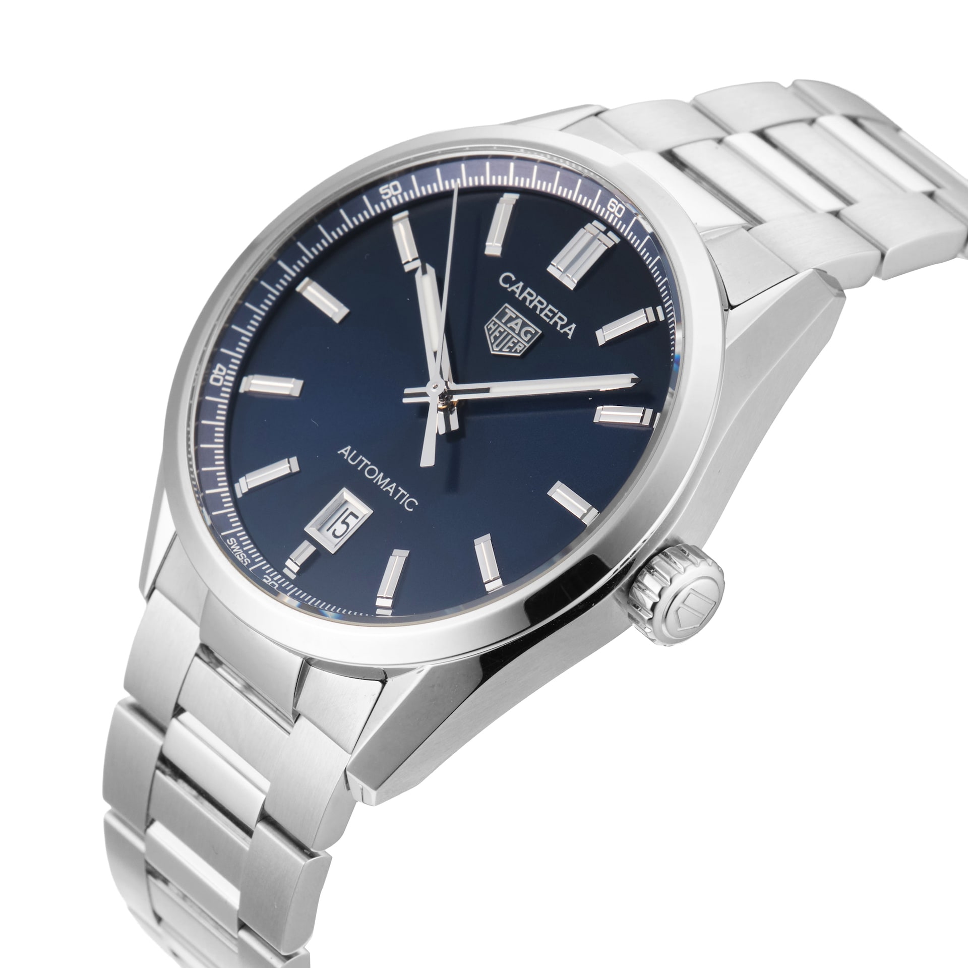 Pre-Owned TAG Heuer Carrera 39mm Stainless Steel WBN2112.BA0639 Pre-Owned TAG Heuer Carrera 39mm Stainless Steel WBN2112.BA0639