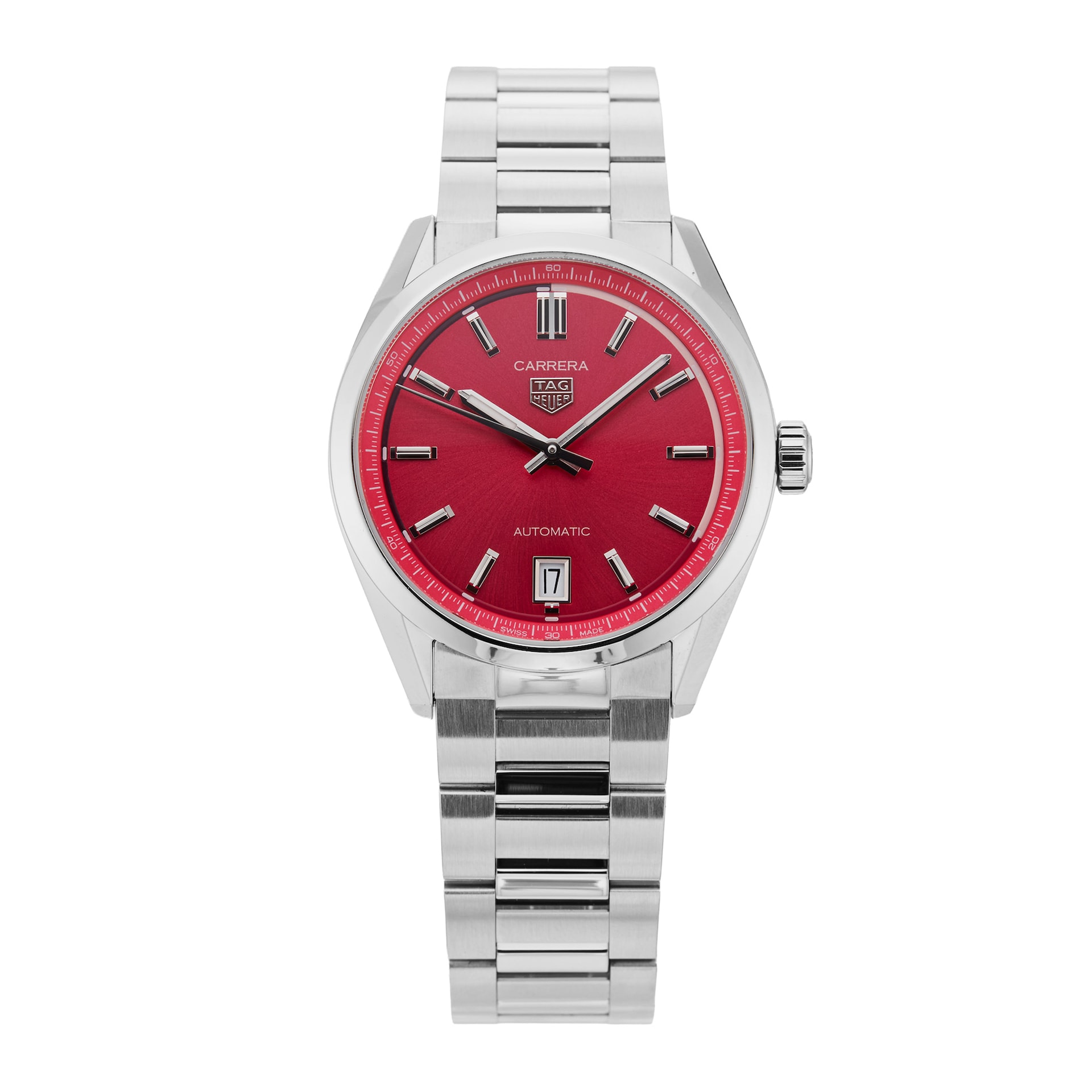 Pre-Owned TAG Heuer Carrera Date 36mm Stainless Steel Pre-Owned TAG Heuer Carrera Date 36mm Stainless Steel