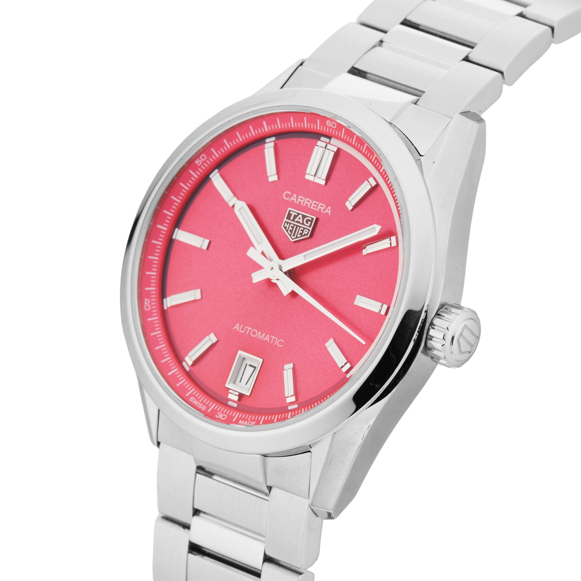 Pre-Owned TAG Heuer Carrera Date 36mm Stainless Steel Pre-Owned TAG Heuer Carrera Date 36mm Stainless Steel