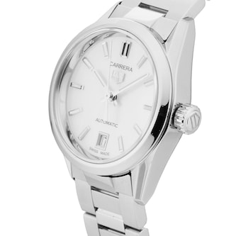 Pre-Owned TAG Heuer Carrera Date Automatic 29mm Stainless Steel Pre-Owned TAG Heuer Carrera Date Automatic 29mm Stainless Steel