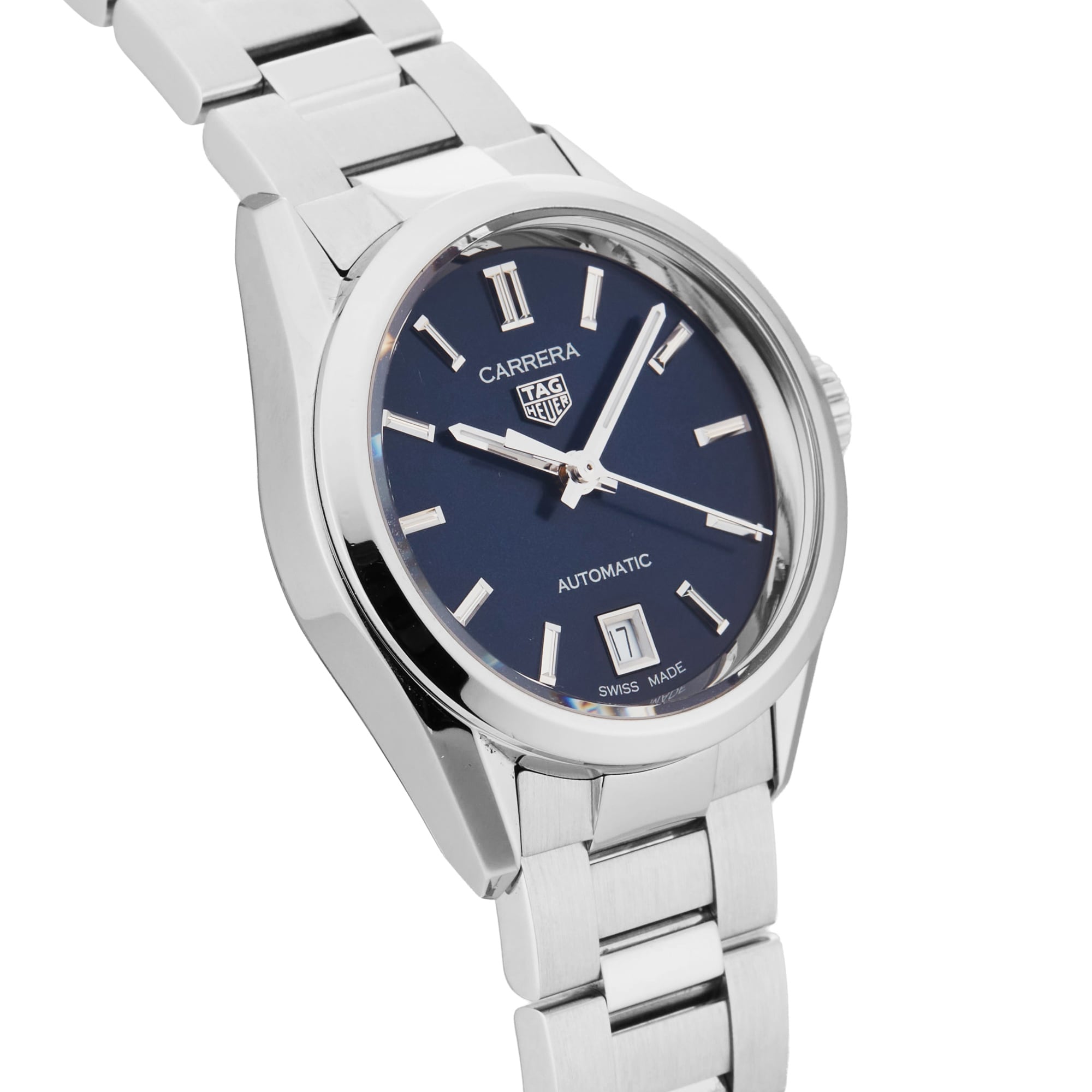 Pre-Owned TAG Heuer Carrera Date Automatic 29mm Stainless Steel Pre-Owned TAG Heuer Carrera Date Automatic 29mm Stainless Steel