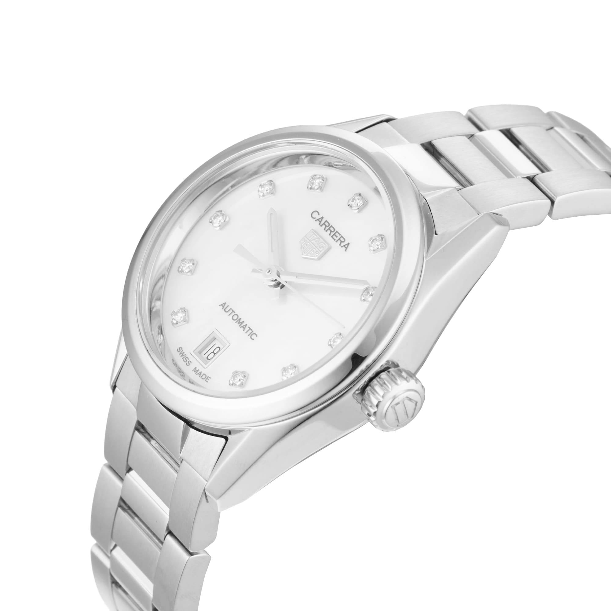 Pre-Owned TAG Heuer Carrera Date Automatic 29mm Stainless Steel WBN2412.BA0621 Pre-Owned TAG Heuer Carrera Date Automatic 29mm Stainless Steel WBN2412.BA0621