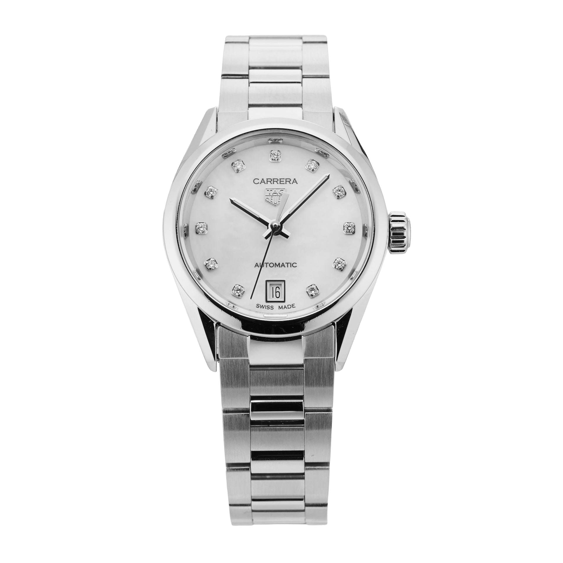 Pre-Owned TAG Heuer Carrera Date Automatic 29mm Stainless Steel Pre-Owned TAG Heuer Carrera Date Automatic 29mm Stainless Steel