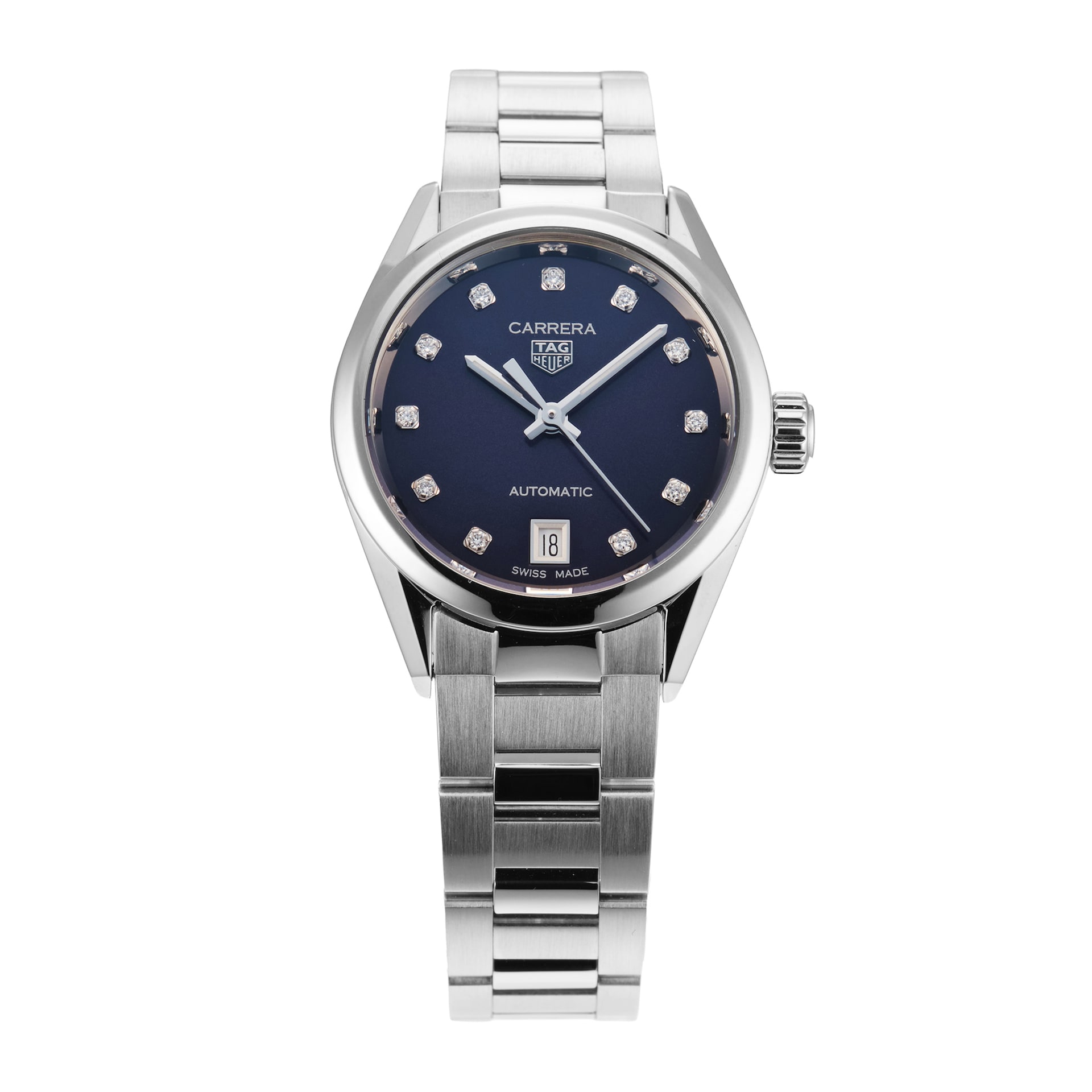Pre-Owned TAG Heuer Carrera Date Automatic 29mm Stainless Steel Pre-Owned TAG Heuer Carrera Date Automatic 29mm Stainless Steel