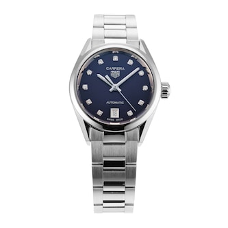 Pre-Owned TAG Heuer Carrera Date Automatic 29mm Stainless Steel Pre-Owned TAG Heuer Carrera Date Automatic 29mm Stainless Steel
