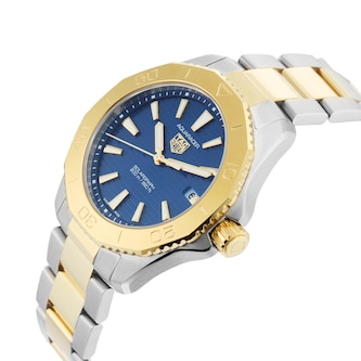 Pre-Owned TAG Heuer Aquaracer Professional Solargraph 40mm Stainless Steel and Yellow Gold PVD