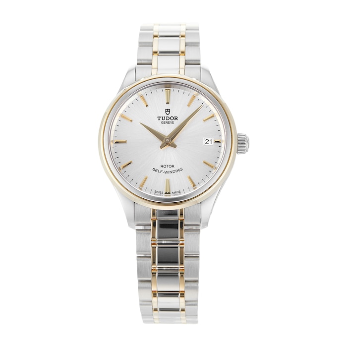 Pre-Owned Tudor Pre-Owned Tudor Style Silver Steel and Yellow Gold Ladies Watch M12303-0002