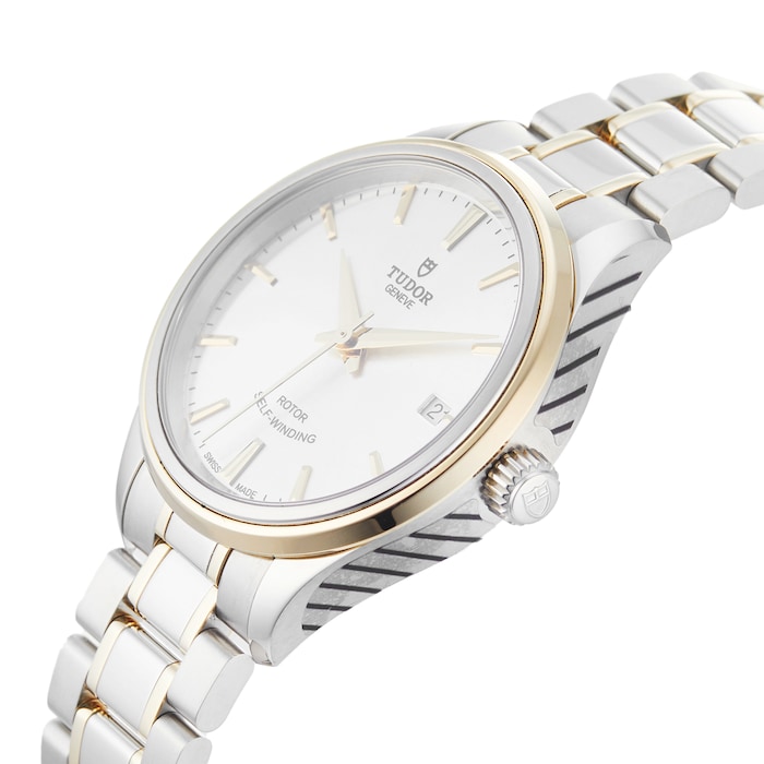 Pre-Owned Tudor Pre-Owned Tudor Style Silver Steel and Yellow Gold Ladies Watch M12303-0002