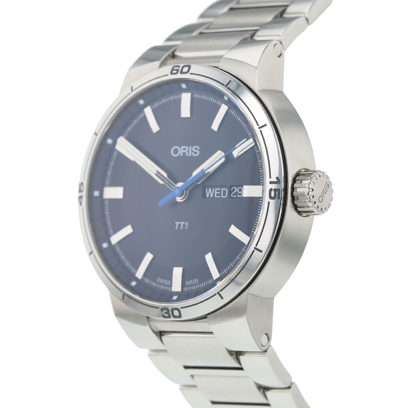 Pre Owned Oris TT1 Day Date Mens Watch 01 735 7752 4154