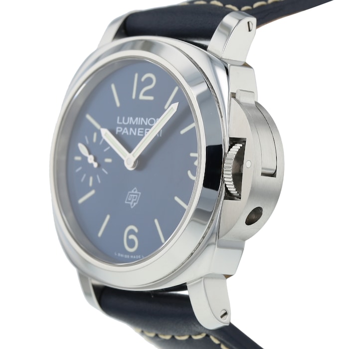 Pre-Owned Panerai Luminor Blu Mare Mens Watch