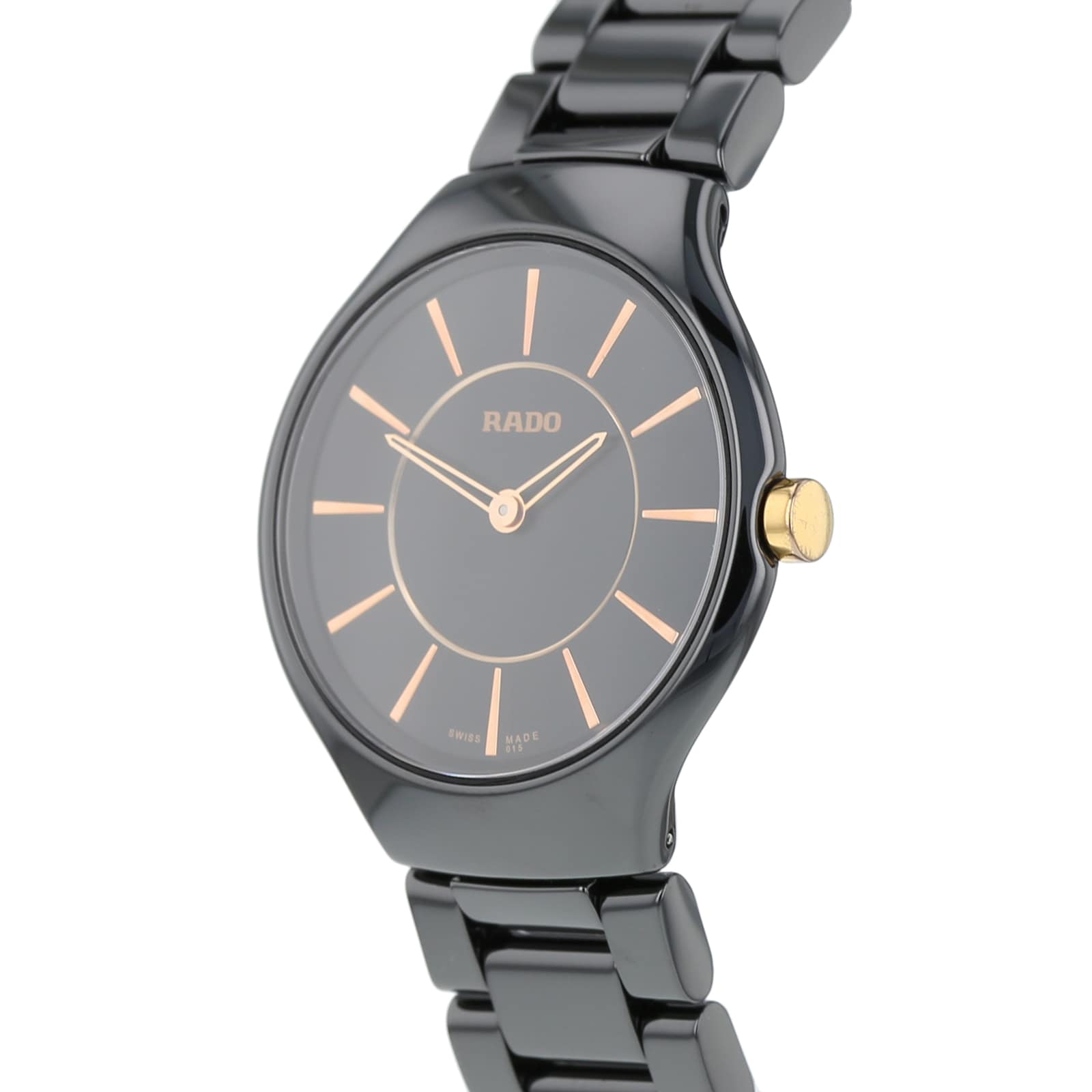 Pre-Owned Rado True Thinline Ladies Watch R27742152 Pre-Owned Rado True Thinline Ladies Watch R27742152