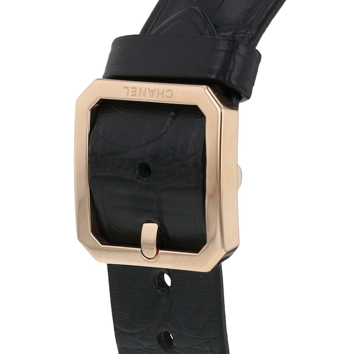 Pre-Owned Chanel BOY-FRIEND Beige Gold Ladies Watch H4313