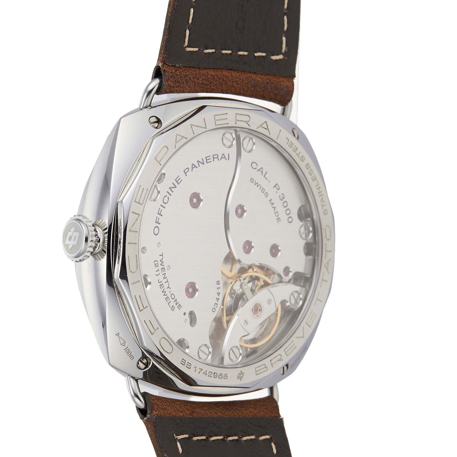 Pre-Owned Panerai Radiomir SLC Mens Watch PAM00425 Pre-Owned Panerai Radiomir SLC Mens Watch PAM00425