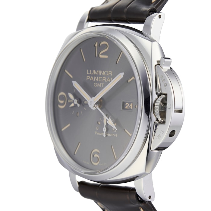 Pre-Owned Panerai Luminor Due GMT Power Reserve Mens Watch PAM00944