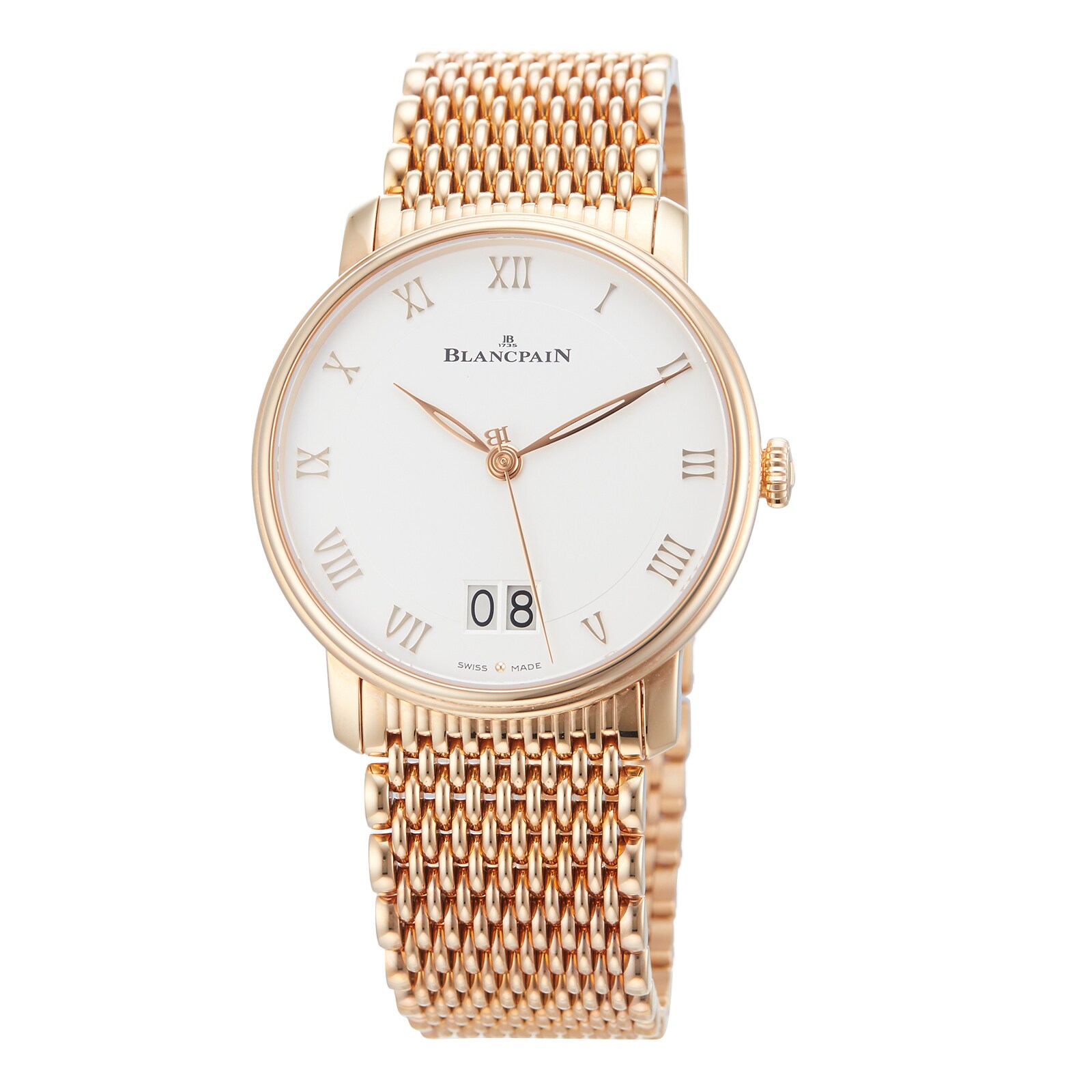 Pre-Owned Blancpain Pre-Owned Blancpain Villeret Grande Date Mens Watch 6669-3642-MMB Pre-Owned Blancpain Pre-Owned Blancpain Villeret Grande Date Mens Watch 6669-3642-MMB
