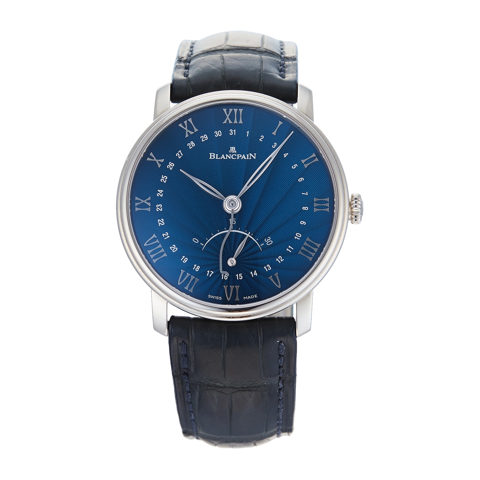 Pre Owned Blancpain Pre Owned Blancpain Villeret Blue White Gold