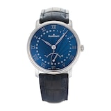 Pre-Owned Blancpain Pre-Owned Blancpain Villeret Blue White Gold Mens Watch 6653Q 1529 55B