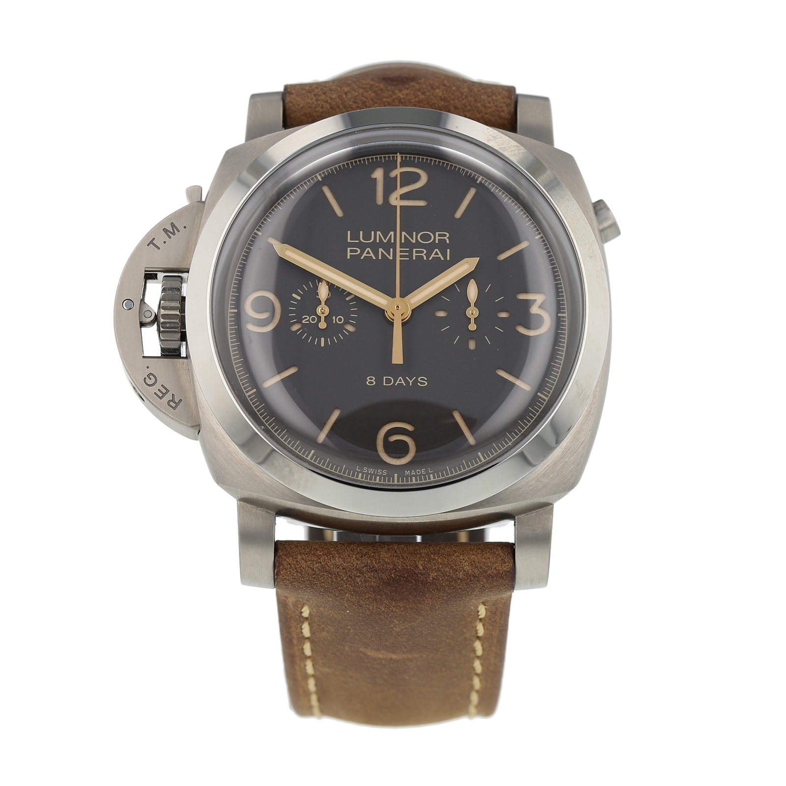 Pre-Owned Panerai Luminor Monopulsante Left-Handed Mens Watch PAM00579