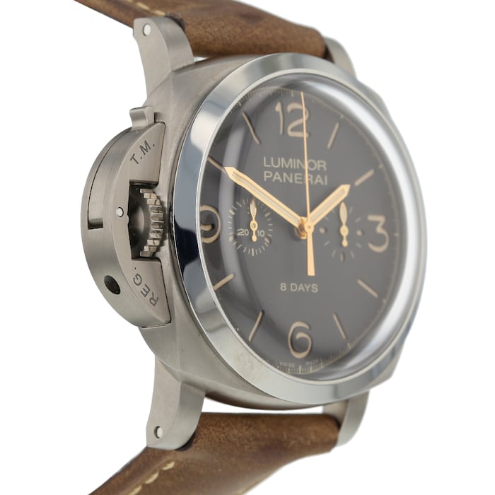 Pre-Owned Panerai Luminor Monopulsante Left-Handed Mens Watch PAM00579